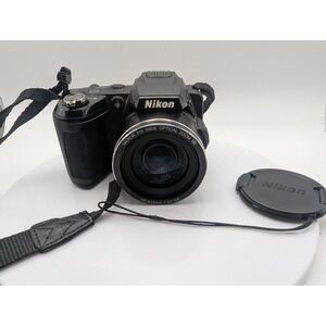 Nikon Coolpix L120 Digital Camera 21x Optical Zoom VR Black + Batteries  Tested